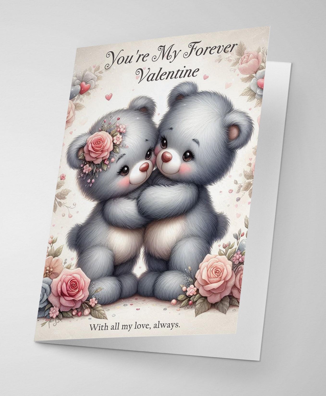 Valentine’s Day Card For Her or Him - Cute Bears
