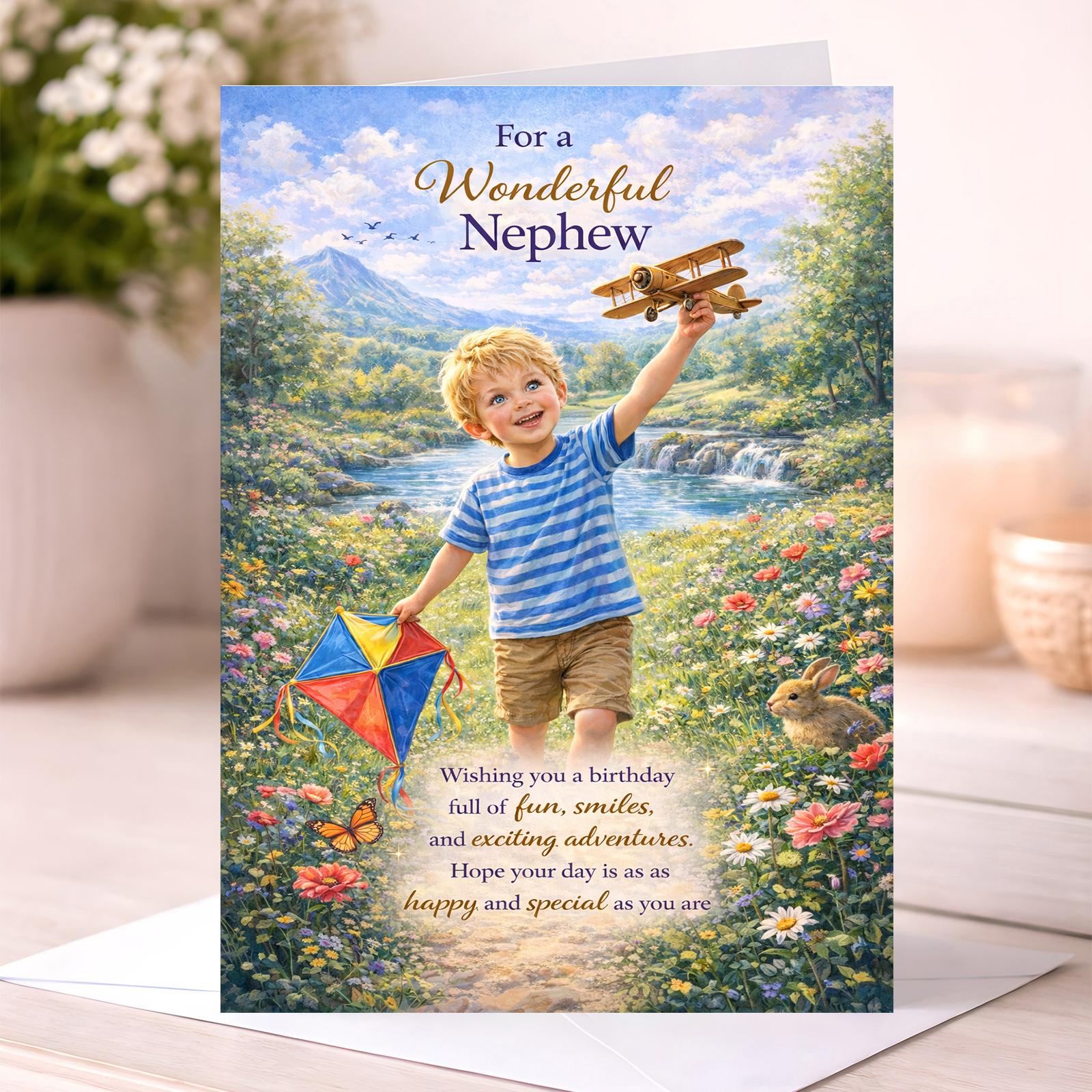 For a Wonderful Nephew Birthday Card